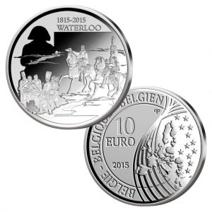 Silbermünze 10 Euro 2015 Belgien 200 Jahre Schlacht bei Waterloo