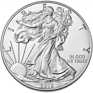 Münze 1 Dollar 2016 USA mit Motiv Silver Eagle