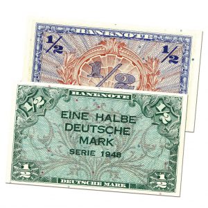 BRD 1/2 Deutsche Mark 1948 Bank Deutscher Länder, Rosenberg-Nr. 230