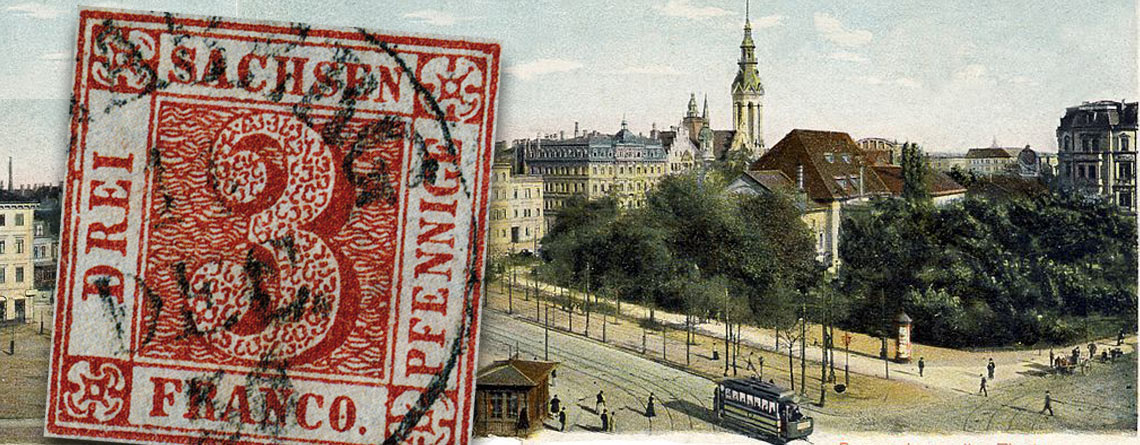 29. Juni 1850 – die erste Briefmarke des Königreiches Sachsen wird ausgegeben, der berühmte Sachsen Dreier