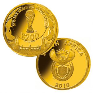 Südafrika 200 Rand 2010, 999,9er Gold, 1 Unze, Ø 32,69mm, PP, Auflage: 10.000, im Etui