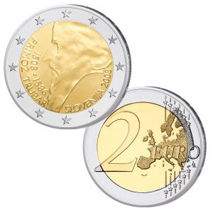 Slowenien 2 Euro-Gedenkmünze 2008 500. Geburtstag von Primož Trubar