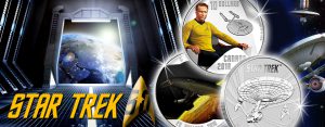 Neue Münzen für Trekkies – Silberdollars rund um Raumschiff Enterprise, Captain Kirk und Mr. Spock