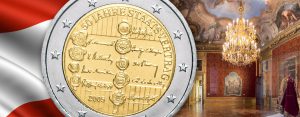 Österreichische Münze - 27. Juli 1955, der österreichische Staatsvertrag tritt in Kraft