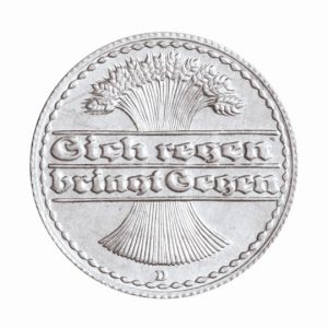 Weimarer Republik 50 Pfennig 1919-1922, Jaeger-Nr. 301.