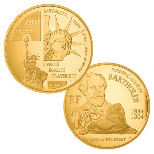 Goldmünze 100 Euro Frankreich 2004 - Bartholdy