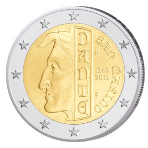 San Marino 2 Euro-Gedenkmünze 2015 – 750. Geburtstag von Dante Alighieri