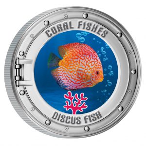 Münze mit Meeresmotiv, Diskusfisch - Findet Nemo