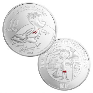 Silbermünze 10 Euro 2014 Frankreich, Le petit Nicolas - Der kleine Nick