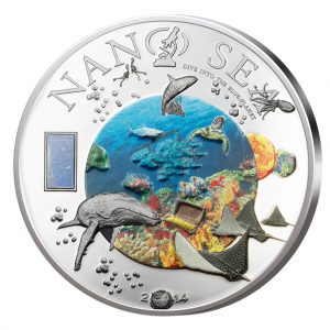 Münze mit Meeresmotiv, Tiefsee mit Nano-Chip