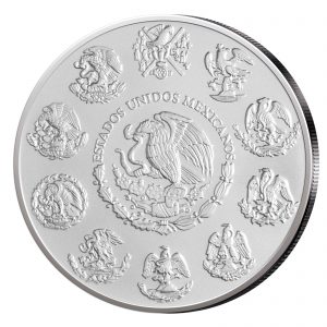 Rückseite der Silbermünze 1 Unze 2015 Mexikos Libertad