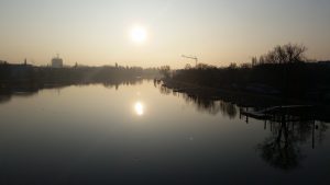 Konstanz - Blick auf Seerhein von der Europabrücke