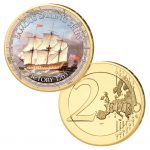 2 Euro-Münze mit Farbmotiv "HMS Victory"