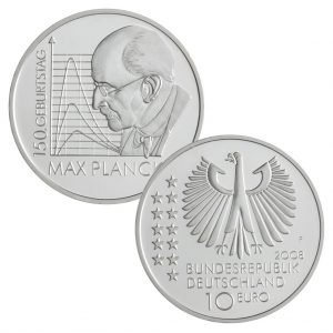 Silbermünze 10 Euro 2008 Deutschland 150. Geburtstag des Physikers Max Planck