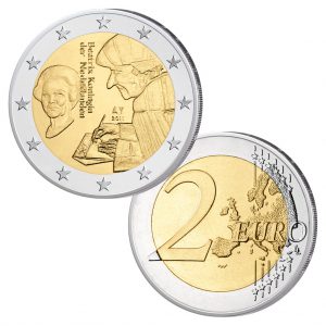 Niederlande 2 Euro-Gedenkmünze 2011 500. Jahrestag der Veröffentlichung des „Lobs der Torheit“