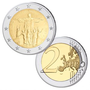 Münze 2 Euro 2013 Vatikan, XXVIII. Weltjugendtag Rio de Janeiro