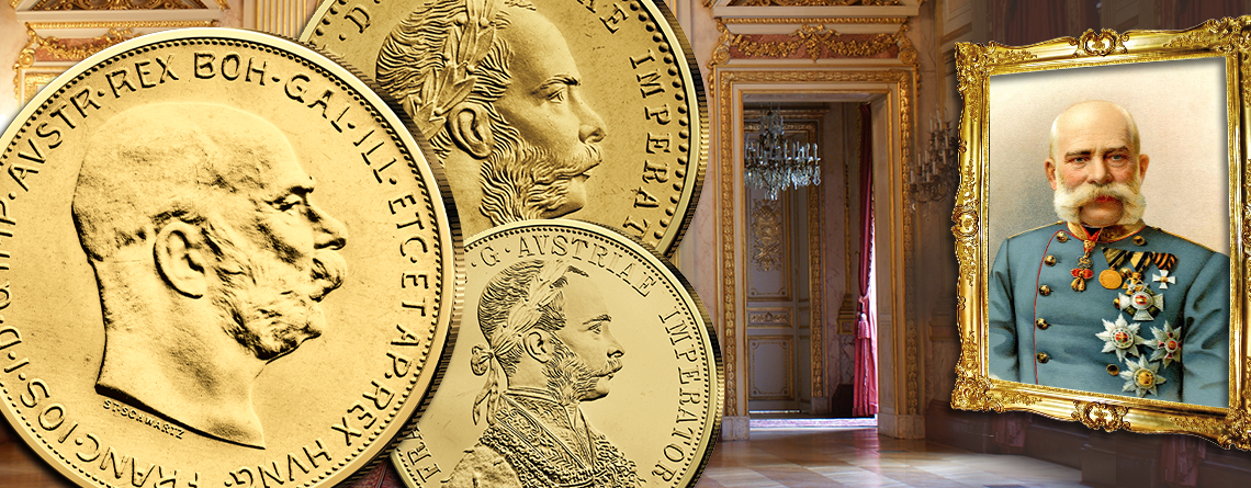 Kaisergold Franz Joseph I. – modernes Gold mit historischen Münzbildern: Österreichs Handelsgoldmünzen