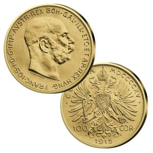 Handelsgoldmünze 100 Kronen 1915 Österreich