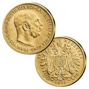 Handelsgoldmünze 20 Kronen 1915 Österreich