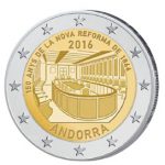 Andorra 2 Euro-Gedenkmünze 2016 150-jähriges Jubiläum der Neuen Reform von 1866
