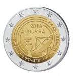 Andorra 2 Euro-Gedenkmünze 2016 25 Jahre öffentlich-rechtlicher Rundfunk in Andorra