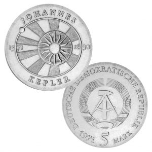 Münze 5 Mark 1971 Deutsche demokratische Republik - 400. Geburtstag Johannes Kepler
