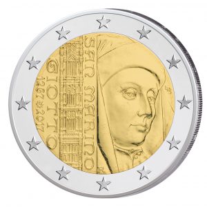 San Marino 2 Euro-Gedenkmünze 2017 „750. Jahrestag der Geburt von Giotto“