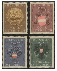 Österreich Mi.Nr. 937/40 (erschienen am 17.August 1949)