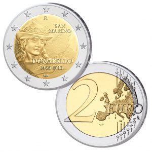 San Marino 2 Euro-Gedenkmünze 2016 – 550. Todestag von Donatello