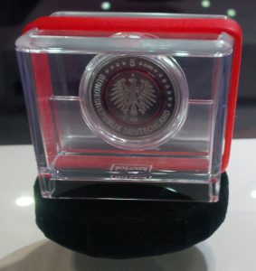 Münze 5 Euro 2017 Deutschland Tropische Zone mit rotem Polymerring - WMF Berlin