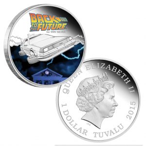 Für Fans von „Zurück in die Zukunft“ – Tuvalu 1$ 2015, 999er Silber, 31,1g, Ø 40,60mm, PP