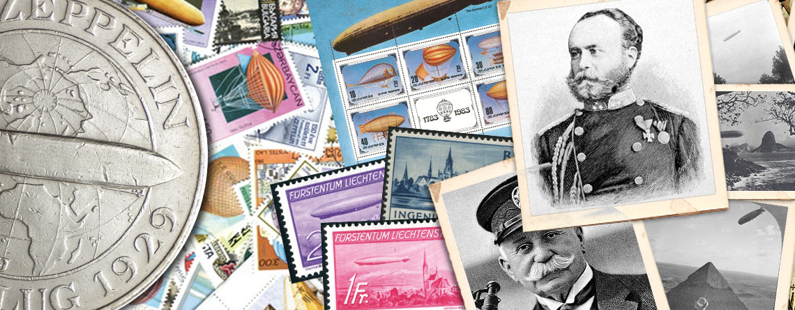 Sammelthema „Zeppelin“ auf Briefmarken und Münzen