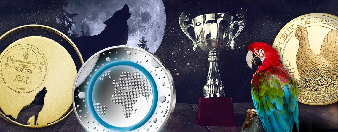 And the winner is… Münzen des Jahres. Von einem heulenden Wolf bis Polymer. Preiswürdige Münzen und Innovationen
