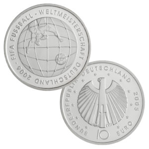 Münze 10 Euro Deutschland 2005, Fußballweltmeisterschaft 2006 in Deutschland