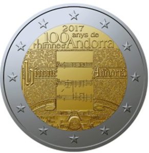 Andorra 2 Euro-Gedenkmünze 2017 „100 Jahre Hymne Andorras“