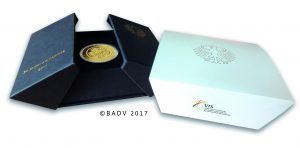 Offizielle Münzbox der BRD 50 Euro 2017 Lutherrose