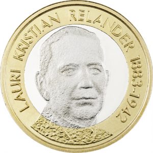 Münze 5 Euro 2016 Finnischer Preäsident Lauri Kristian Relander