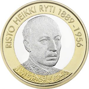Münze 5 Euro 2016 Finnischer Preäsident Risto Ryti