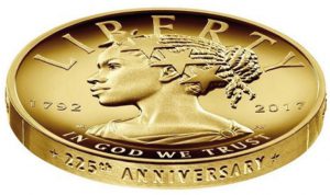 USA 100 Dollars 2017 “Black Liberty” 1 Unze reines Gold in High Relief