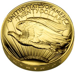 Goldmünze 20 Dollars 2009 USA, Double Eagle Ultra-High Relief