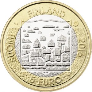 Wertseite der Münze 5 Euro 2016 - Finnischer Präsident K.J. Ståhlberg