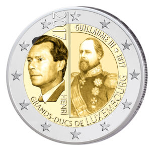 Luxemburg 2 Euro-Gedenkmünze 2017 – 200. Geburtstag von William III. (Guillaume III)