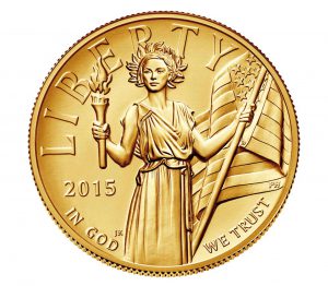 Goldmünze 100 Dollars USA 2015 Lady Liberty