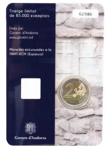 Andorra 2 Euro-Gedenkmünze 2016 150-jähriges Jubiläum der Neuen Reform von 1866