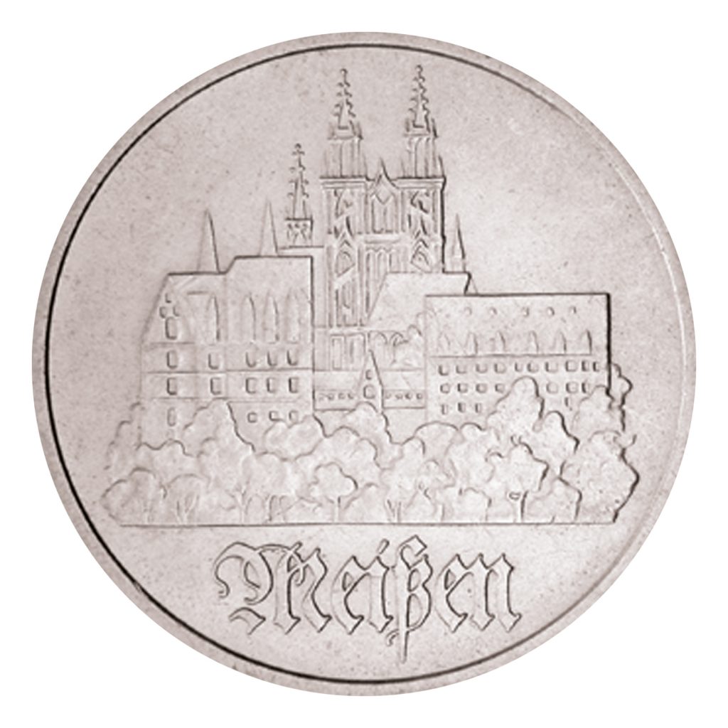 Münze 5 Mark Deutsche demokratische Republik 1972, 1981, 1983 Meißen