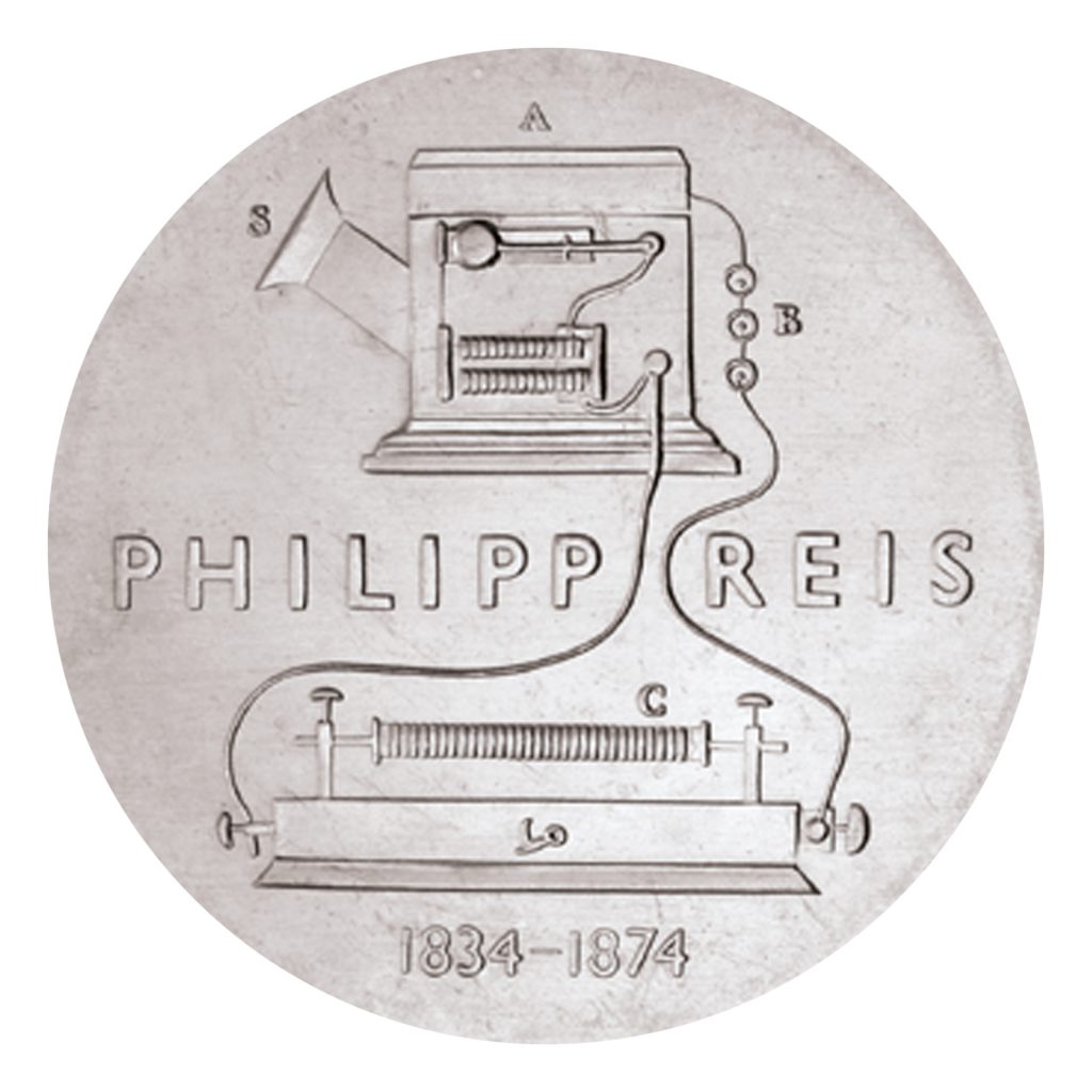 Münze 5 Mark Deutsche demokratische Republik 1974 100. Todestag von Philipp Reis