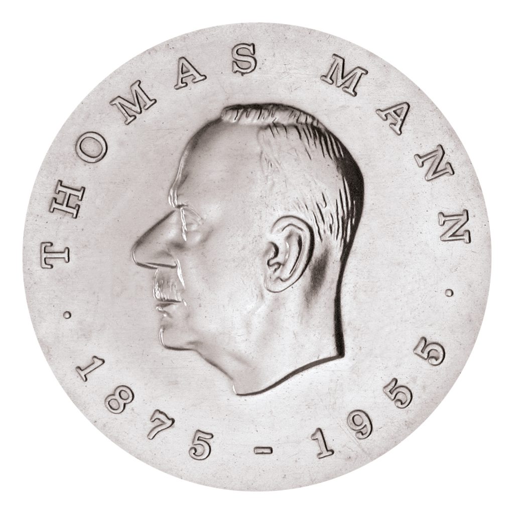 Münze 5 Mark Deutsche demokratische Republik 1975 100. Geburtstag Thomas Mann