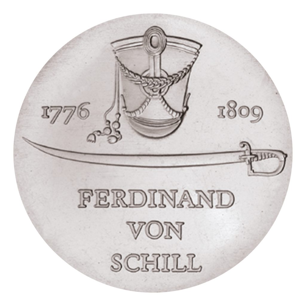 Münze 5 Mark Deutsche demokratische Republik 1976 200. Geburtstag Ferdinand von Schill