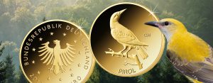 Jetzt flügge: der Pirol. Deutschlands neue 20 Euro-Goldmünze 2017 jetzt ausgegeben