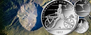 Heute offizieller Ausgabetermin: BRD 20 Euro 2017 Laufmaschine von Karl Drais 1817
